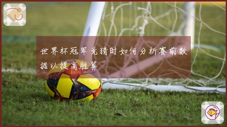 世界杯冠军竞猜时如何分析赛前数据以提高胜算